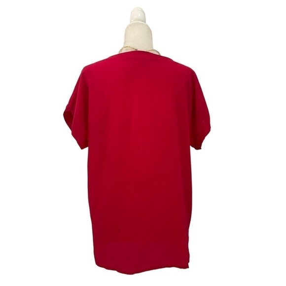 Christian Dior Vintage Bateau Neck Shell Blouse Size 8 - Picture 4 of 9